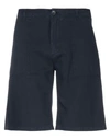 Department Five Department 5 Man Shorts & Bermuda Shorts Midnight Blue Size 33 Cotton, Linen In Dark Blue