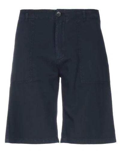 Department Five Department 5 Man Shorts & Bermuda Shorts Midnight Blue Size 33 Cotton, Linen In Dark Blue