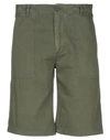 Department Five Department 5 Man Shorts & Bermuda Shorts Military Green Size 32 Cotton, Linen