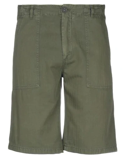 Department Five Department 5 Man Shorts & Bermuda Shorts Military Green Size 32 Cotton, Linen
