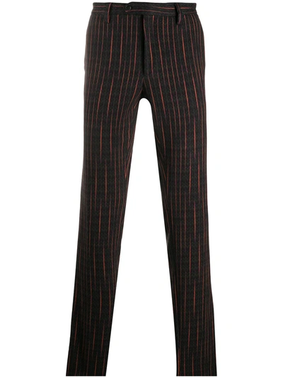 Missoni Striped Tailored Trousers In Black