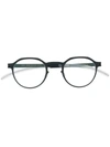 Mykita Armstrong Round Frame Glasses In Blau