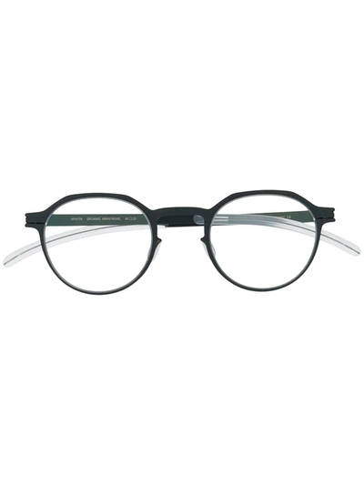 Mykita Armstrong Round Frame Glasses In Blau