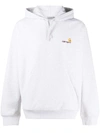 Carhartt Embroidered Logo Drawstring Hoodie In Grau