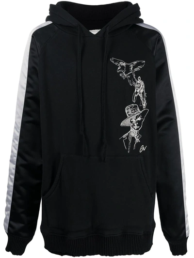 Greg Lauren Souvenir-jacket Hoodie In Black