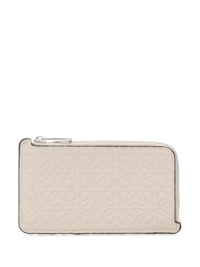 Loewe Coin Cardholder In Neutrals