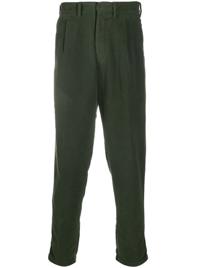 The Gigi Tapered Leg Trousers In Green
