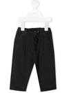 ZHOE & TOBIAH COTTON STRAIGHT LEG TROUSERS