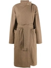 LEMAIRE BUTTONED COLLAR TRENCH COAT