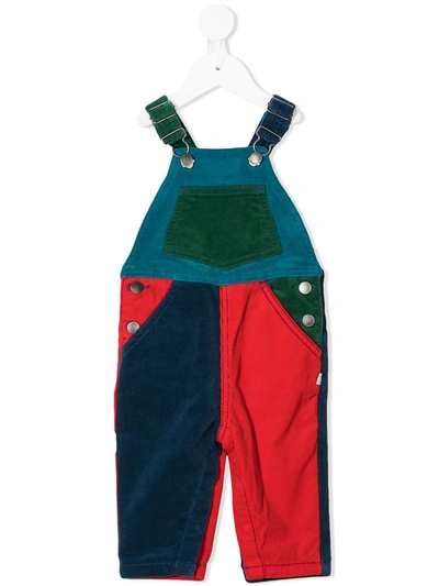Stella Mccartney Babies' Corduroy Panelled Dungarees In Rot