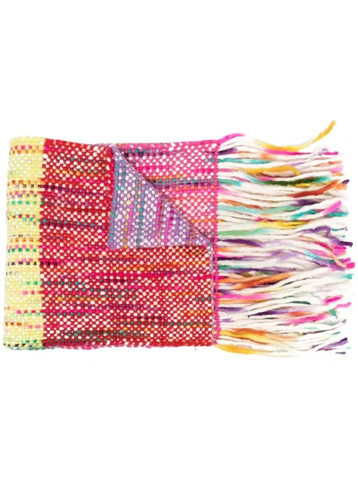 Gabriela Hearst Fringed Cashmere Scarf In Pink