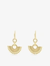 Missoma Zenyu Chandelier 18ct Yellow Gold-plated Brass Hoop Earrings In Gold