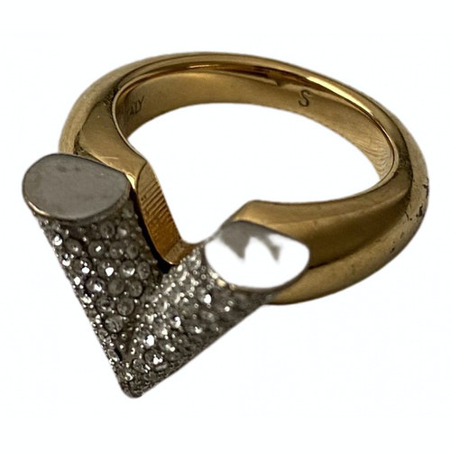 Pre-Owned Louis Vuitton Essential V Gold Metal Ring | ModeSens