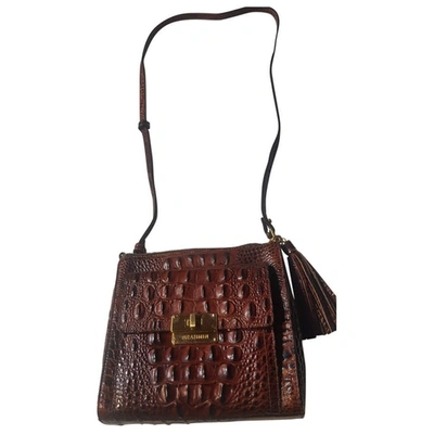 Pre-owned Brahmin N Burgundy Leather Handbag