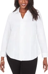 Foxcroft Taylor Non-iron Button-down Top In White
