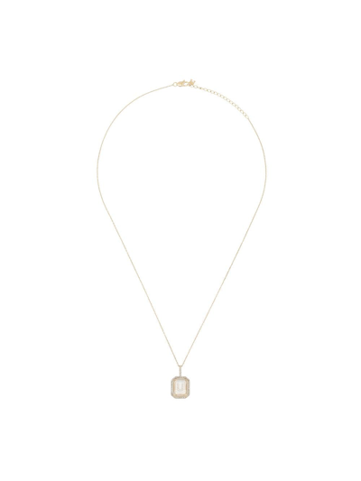 Mateo 14k Yellow Gold U-initial Diamond Necklace