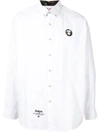 AAPE BY A BATHING APE APE SILHOUETTE BUTTON-DOWN SHIRT