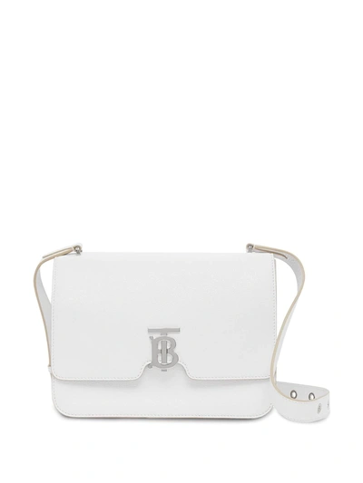 Burberry Medium Alice Leather Bag In White