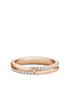 DE BEERS 18KT ROSE GOLD THE PROMISE DIAMOND RING