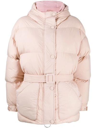 Ienki Ienki Michlin Belted Puffer Coat In Pink