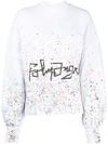 PALM ANGELS PAINT-SPLATTER DETAIL LOGO JUMPER