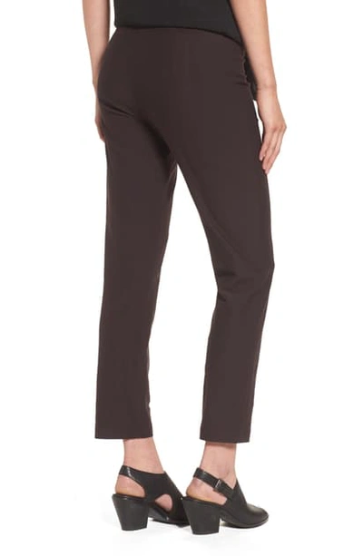 Eileen Fisher Stretch Crepe Slim Ankle Pants In Drfwd