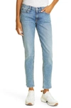 Rag & Bone Dre Low-rise Boyfriend Jeans In Edge Cliff