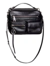 Rebecca Minkoff Jett Boxy Leather Crossbody Bag In Black