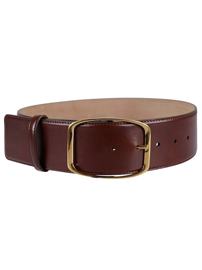 Dolce & Gabbana Large Buckle Belt In Leather