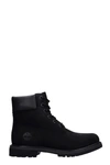 Timberland Womens Black Premium Chunky-sole Leather Boots Eur 41 / 8 Uk In Black