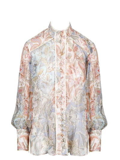 Zimmermann Lucky Bound Blouse In Multicolour