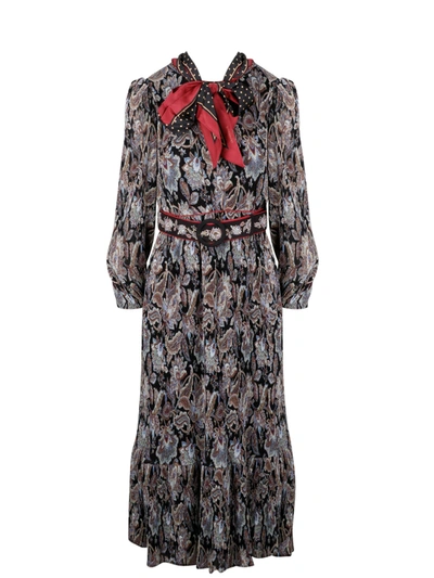 Zimmermann Ladybeetle Pleated Floral-print Georgette Dress In Multi