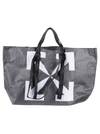 OFF-WHITE ARROW PVC TOTE,11554433