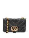 PINKO QUILTED LEATHER SHOULDER BAG