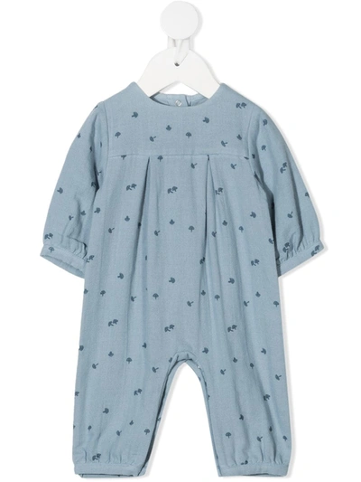 Knot Babies' Mushroom Print Body In Blue