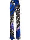 EMILIO PUCCI LUPA PRINT HIGH-WAIST TROUSERS