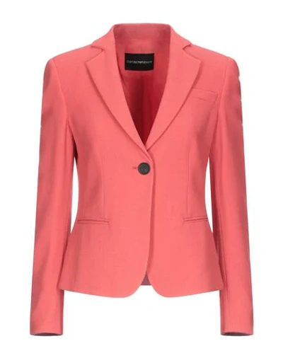 Emporio Armani Suit Jackets In Red