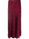 Ba&sh Ba & Sh Tomy Printed Midi Skirt In Purple