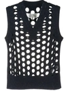 MAISON MARGIELA KNITTED LASER-CUT VEST