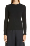 Co Round-neck Cashmere Sweater In Black