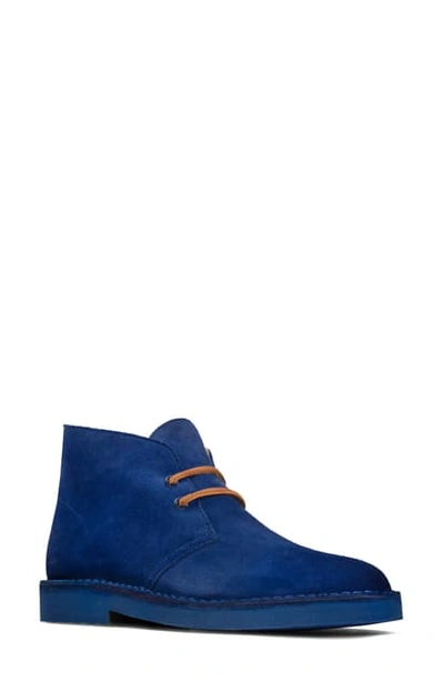 Clarksr Clarks Desert Boot In Blue Suede