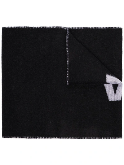 Balenciaga Wool Scarf In Black