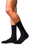 Falke No. 13 Egyptian Cotton Blend Dress Socks In Dark Navy