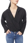 FRAME BUTTON UP SHIRT BODYSUIT,LWSH1735