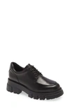 Ash Lab Lug Sole Derby In Black Leather