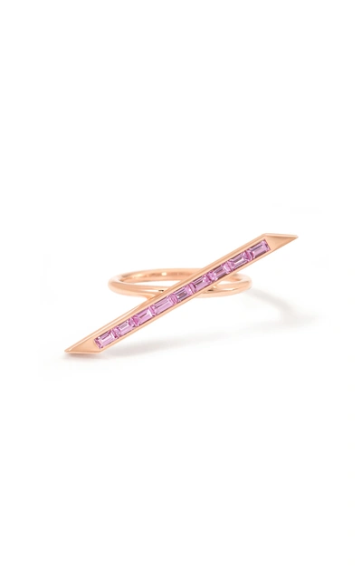 Emily P Wheeler 18k Rose Gold Line Ring