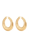 LEDA MADERA WOMEN'S GEENA GOLD-PLATED HOOP EARRINGS