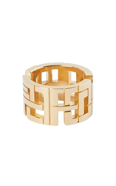 Leda Madera Goldie Gold-plated Brass Ring