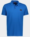 Paul & Shark Organic Cotton Piqué Polo With Iconic Badge In Cobalt Blue