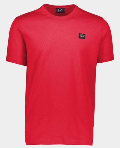 Paul & Shark Organic Cotton T-shirt In Red